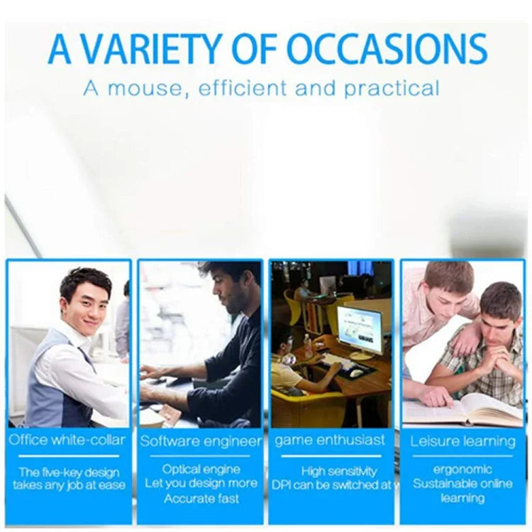 CM0093 Akku-Version 2,4-GHz-Funkmaus mit drei Tasten, optische Vertikalmaus für Linkshänder, Auflösung: 1000 DPI / 1200 DPI / 1600 DPI, Akku-Version