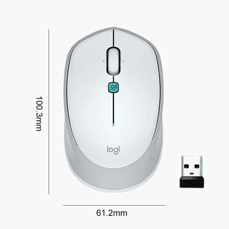 Logitech Voice M380 4-Tasten-Funkmaus mit intelligenter Spracheingabe, M380
