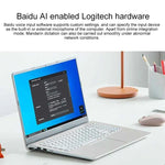 Logitech Voice M380 4-Tasten-Funkmaus mit intelligenter Spracheingabe, M380
