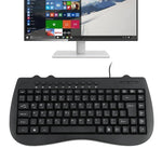 KB-301B Multimedia-Notebook-Mini-Tastatur mit Kabel, Arabische Version (Schwarz), Arabische Version
