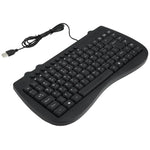 KB-301B Multimedia-Notebook-Mini-Tastatur mit Kabel, Arabische Version (Schwarz), Arabische Version