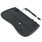 KB-301B Multimedia-Notebook-Mini-Tastatur mit Kabel, Arabische Version (Schwarz), Arabische Version