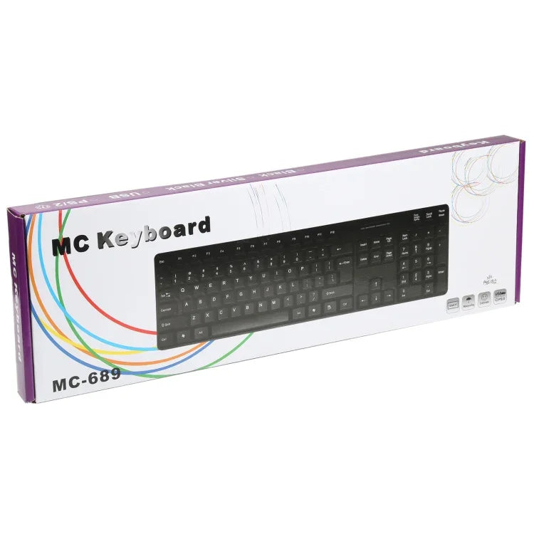 MC-689 Wasserdichte kabelgebundene USB-Tastatur, arabische Version, MC-689