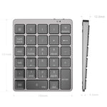 N960 Ultradünne, universelle, wiederaufladbare, kabellose Bluetooth-Tastatur aus Aluminiumlegierung, N960