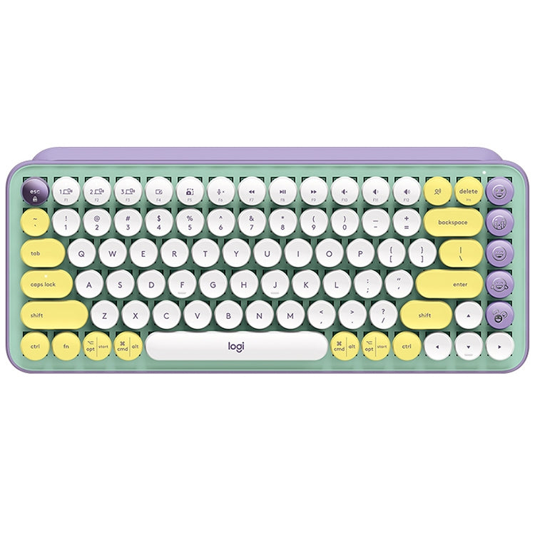 Logitech POP KEYS Mechanische Bluetooth-Tastatur mit runden Tasten