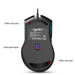HXSJ X100 7-Tasten-Gaming-Maus mit 3600 DPI, kühl leuchtend, kabelgebunden, Kabellänge: 1,5 m