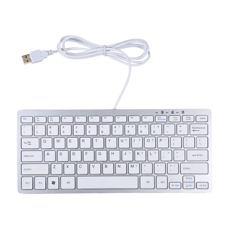 450 78-Tasten Ultradünne USB-Kabeltastatur