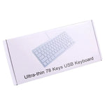 450 78-Tasten Ultradünne USB-Kabeltastatur