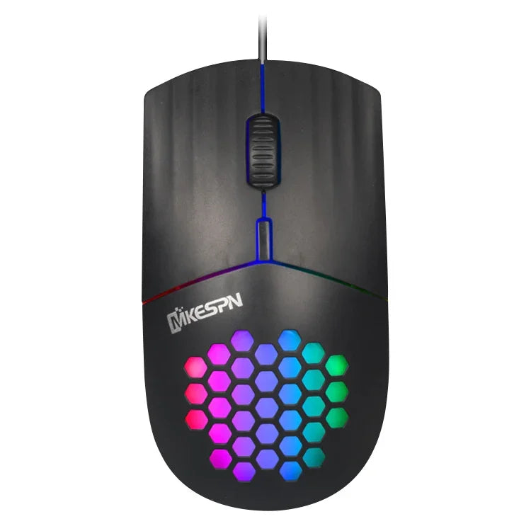 MKESPN SXS-838 Kabelgebundene RGB-Maus mit Typ-C-Schnittstelle, Typ-C
