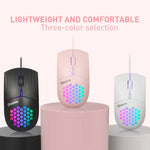 MKESPN SXS-838 Kabelgebundene RGB-Maus mit USB-Schnittstelle