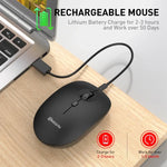 MKESPN 859 Kabellose Maus mit drei Modi: 2,4 GHz, Bluetooth 5.0 und Bluetooth 3.0.