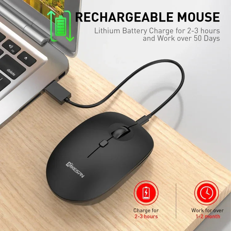 MKESPN 859 Kabellose Maus mit drei Modi: 2,4 GHz, Bluetooth 5.0 und Bluetooth 3.0.
