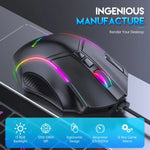 MKESPN X15 Kabelgebundene Maus mit voller Geschwindigkeit, 12800 DPI, 12 Tasten, Makro-Definition, RGB-Beleuchtung, x15