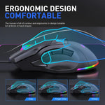 MKESPN X10 9-Tasten RGB Kabelgebundene Gaming-Maus mit voller Geschwindigkeits-Makrodefinition, Volle Geschwindigkeits-Makrodefinition