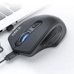 iMICE G-1800 Wiederaufladbare 4-Tasten-Funkmaus (1600 DPI, 2,4 GHz, leise) für Computer, PC und Laptop