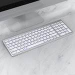 109 Kabellose Bluetooth-Tastatur mit drei Modi, Tastatur mit drei Modi