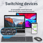 109 Kabellose Bluetooth-Tastatur mit drei Modi, Tastatur mit drei Modi
