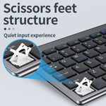 109 Kabellose Bluetooth-Tastatur mit drei Modi, Tastatur mit drei Modi