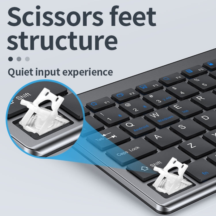 109 Kabellose Bluetooth-Tastatur mit drei Modi, Tastatur mit drei Modi