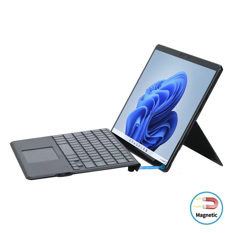 Farbige Bluetooth-Tastaturhülle mit Hintergrundbeleuchtung und Stiftfach für Microsoft Surface Pro 8 Tablet