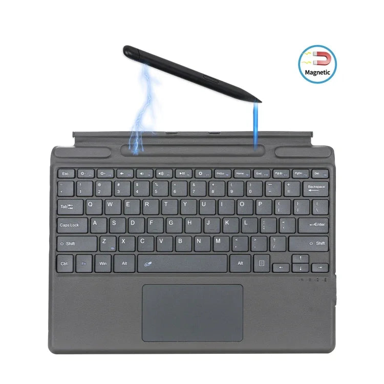 Lederhülle mit Bluetooth-Tastatur und Stiftfach für Microsoft Surface Pro 8 / Pro X Tablet