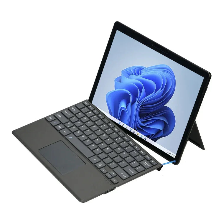 Lederhülle mit Bluetooth-Tastatur und Stiftfach für Microsoft Surface Pro 8 / Pro X Tablet