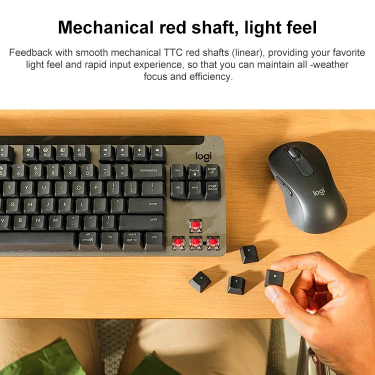 Logitech K855 Kabellose Bluetooth Dual-Modus Leise Mechanische Tastatur