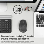 Logitech M720 1000DPI 2,4 GHz kabellose Bluetooth-Multimode-Maus