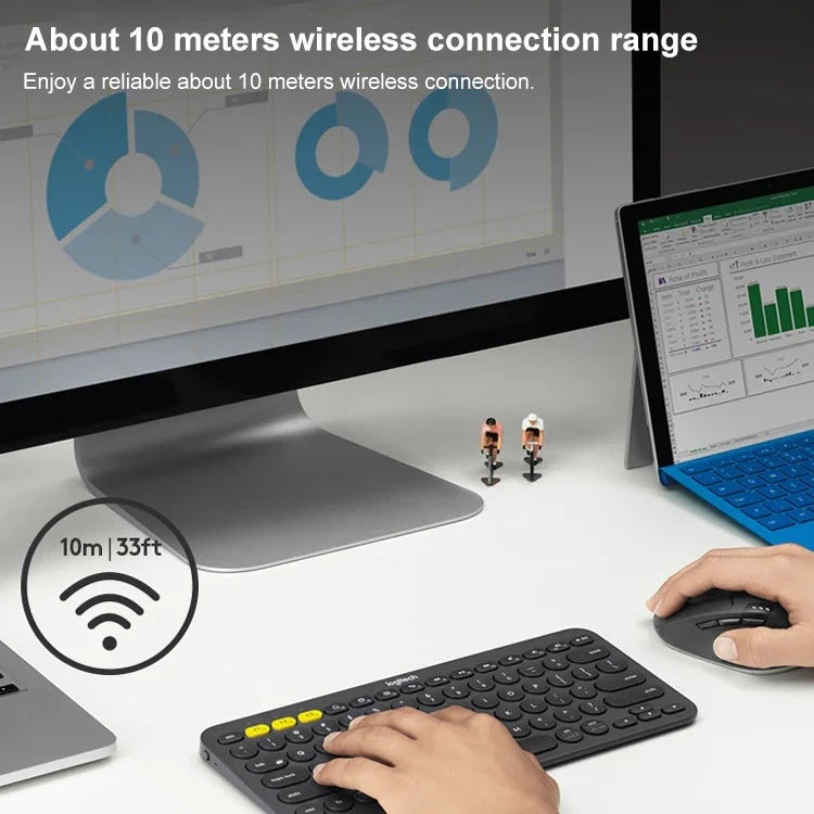 Logitech M720 1000DPI 2,4 GHz kabellose Bluetooth-Multimode-Maus