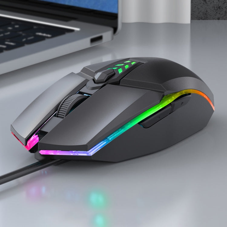 S700 Kabelgebundene USB-Maus mit farbenfroher Beleuchtung für Büro und Gaming