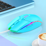 S700 Kabelgebundene USB-Maus mit farbenfroher Beleuchtung für Büro und Gaming