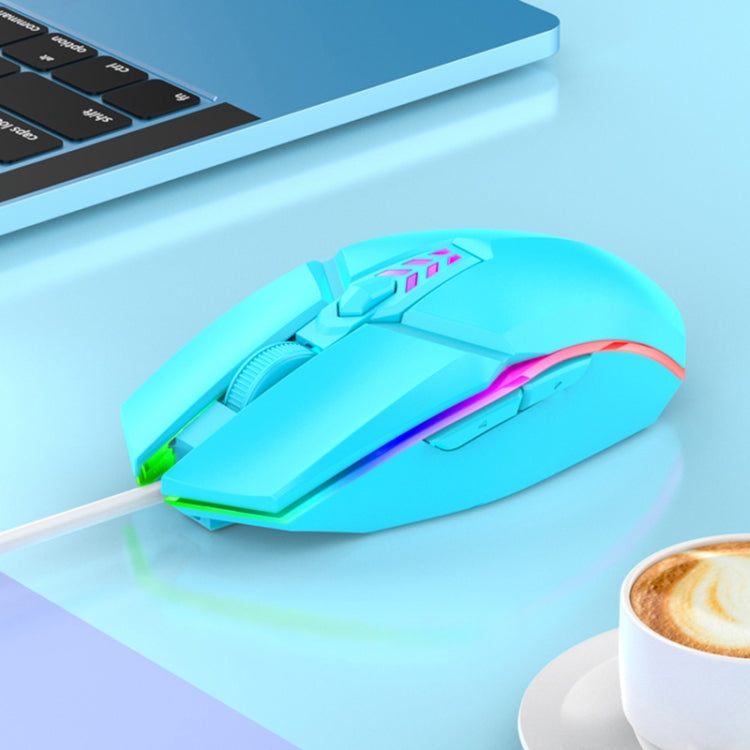 S700 Kabelgebundene USB-Maus mit farbenfroher Beleuchtung für Büro und Gaming