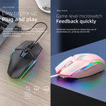 S700 Kabelgebundene USB-Maus mit farbenfroher Beleuchtung für Büro und Gaming