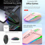 S700 Kabelgebundene USB-Maus mit farbenfroher Beleuchtung für Büro und Gaming
