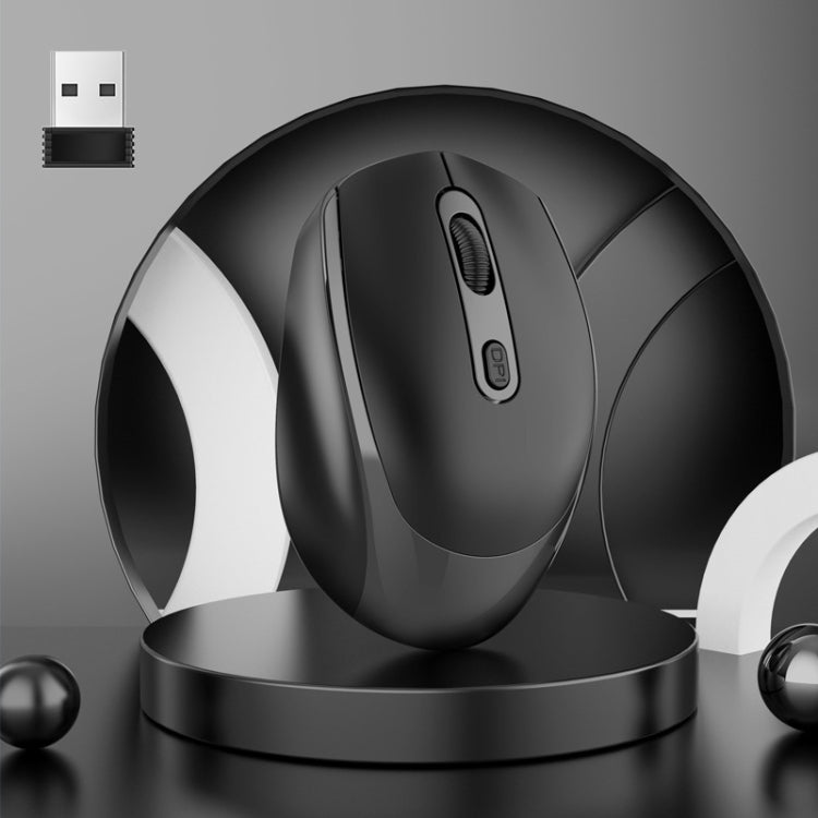 HXSJ M107 kabellose, wiederaufladbare Dual-Mode-Maus mit 4 Tasten, 1600 DPI, 2,4 GHz + Bluetooth 5.1, Batterieversion