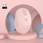HXSJ M107 kabellose, wiederaufladbare Dual-Mode-Maus mit 4 Tasten, 1600 DPI, 2,4 GHz + Bluetooth 5.1, Batterieversion