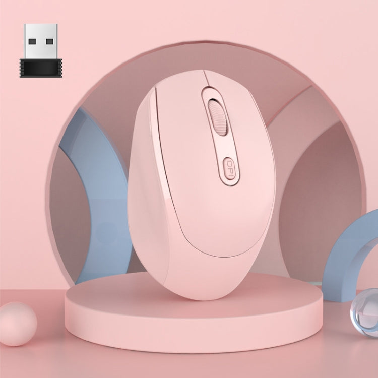 HXSJ M107 kabellose, wiederaufladbare Dual-Mode-Maus mit 4 Tasten, 1600 DPI, 2,4 GHz + Bluetooth 5.1, Batterieversion