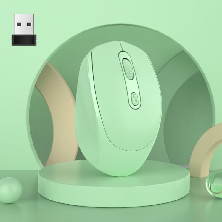 HXSJ M107 kabellose, wiederaufladbare Dual-Mode-Maus mit 4 Tasten, 1600 DPI, 2,4 GHz + Bluetooth 5.1, Batterieversion