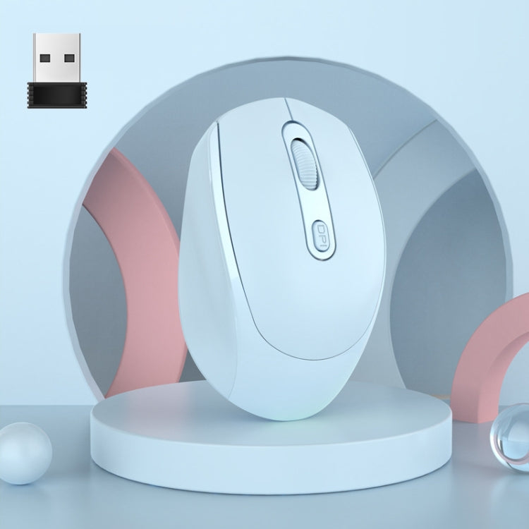 HXSJ M107 kabellose, wiederaufladbare Dual-Mode-Maus mit 4 Tasten, 1600 DPI, 2,4 GHz + Bluetooth 5.1, Batterieversion