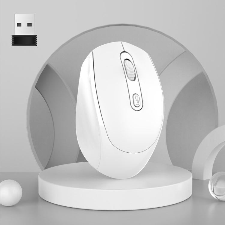 HXSJ M107 kabellose, wiederaufladbare Dual-Mode-Maus mit 4 Tasten, 1600 DPI, 2,4 GHz + Bluetooth 5.1, Batterieversion