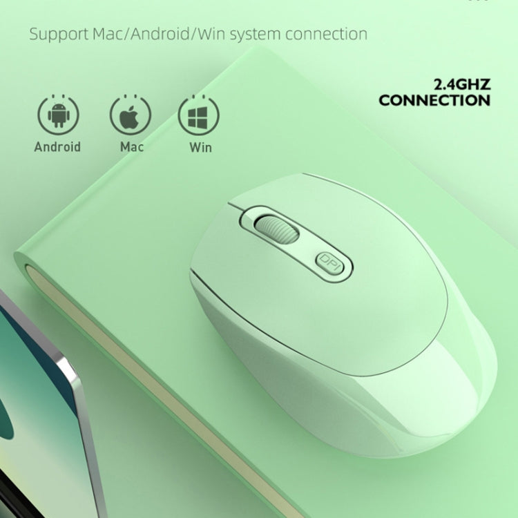 HXSJ M107 kabellose, wiederaufladbare Dual-Mode-Maus mit 4 Tasten, 1600 DPI, 2,4 GHz + Bluetooth 5.1, Batterieversion