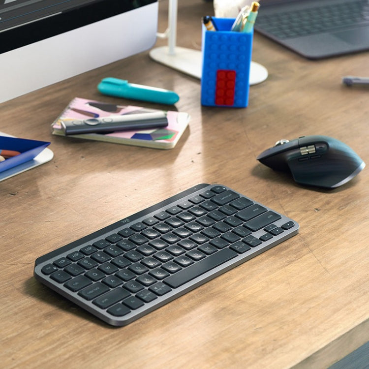 Logitech MX Keys Mini Kabellose Bluetooth Ultradünne Smart-Tastatur mit Hintergrundbeleuchtung