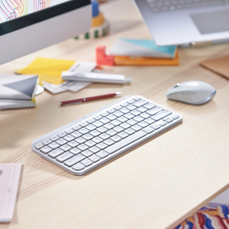 Logitech MX Keys Mini Kabellose Bluetooth Ultradünne Smart-Tastatur mit Hintergrundbeleuchtung