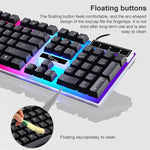 ZGB G21 Leuchtendes kabelgebundenes Tastatur- und Maus-Set, G21 (Schwarz)