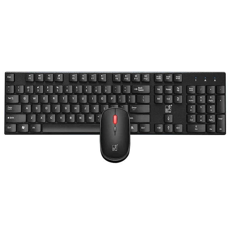 ZGB 8820 Kabelloses Tastatur- und Maus-Set in Bonbonfarben, 8820 (Schwarz), 8820 (Weiß)