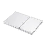 B033 Wiederaufladbare, dreifach faltbare Bluetooth-Tastatur mit 64 Tasten und Touchpad, Weiß
