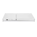 B033 Wiederaufladbare, dreifach faltbare Bluetooth-Tastatur mit 64 Tasten und Touchpad, Weiß