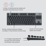 Logitech K835 Mini Mechanische Kabeltastatur, Grüner Schaft