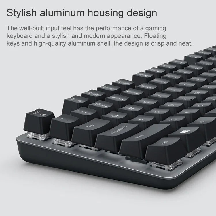 Logitech K835 Mini Mechanische Kabeltastatur, Grüner Schaft