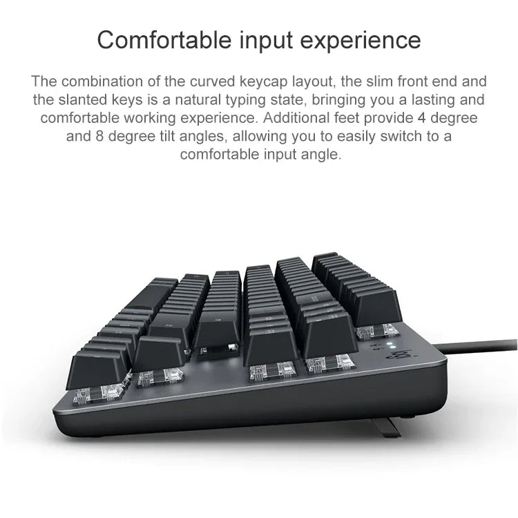 Logitech K835 Mini Mechanische Kabeltastatur, Grüner Schaft